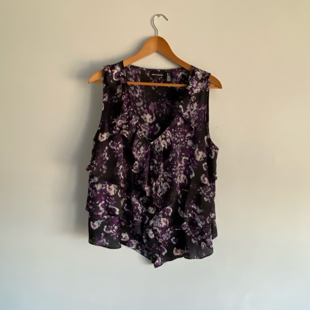 Floral silk top